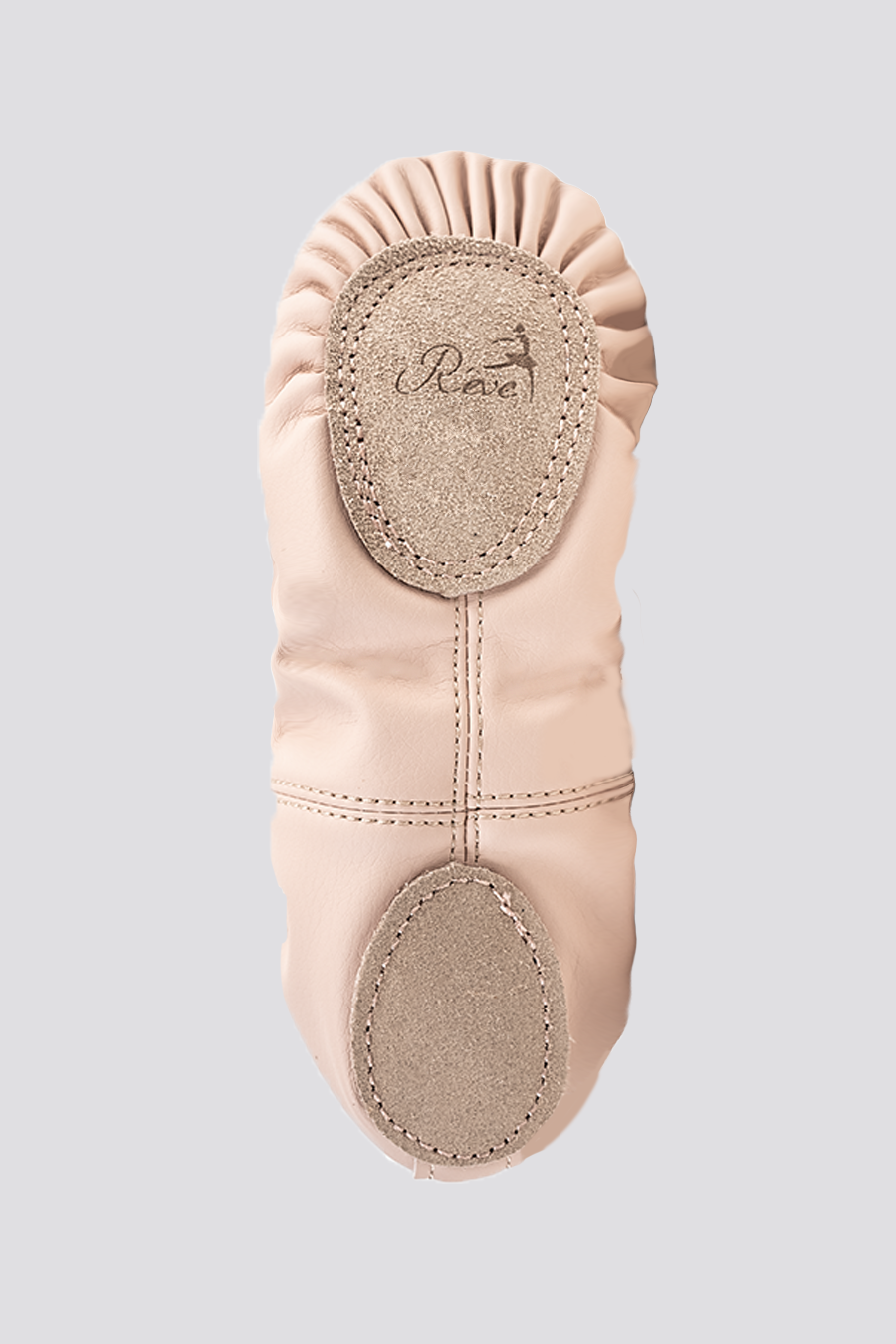 PU LEATHER BALLET SHOES- Split Sole No Drawstring-Pink